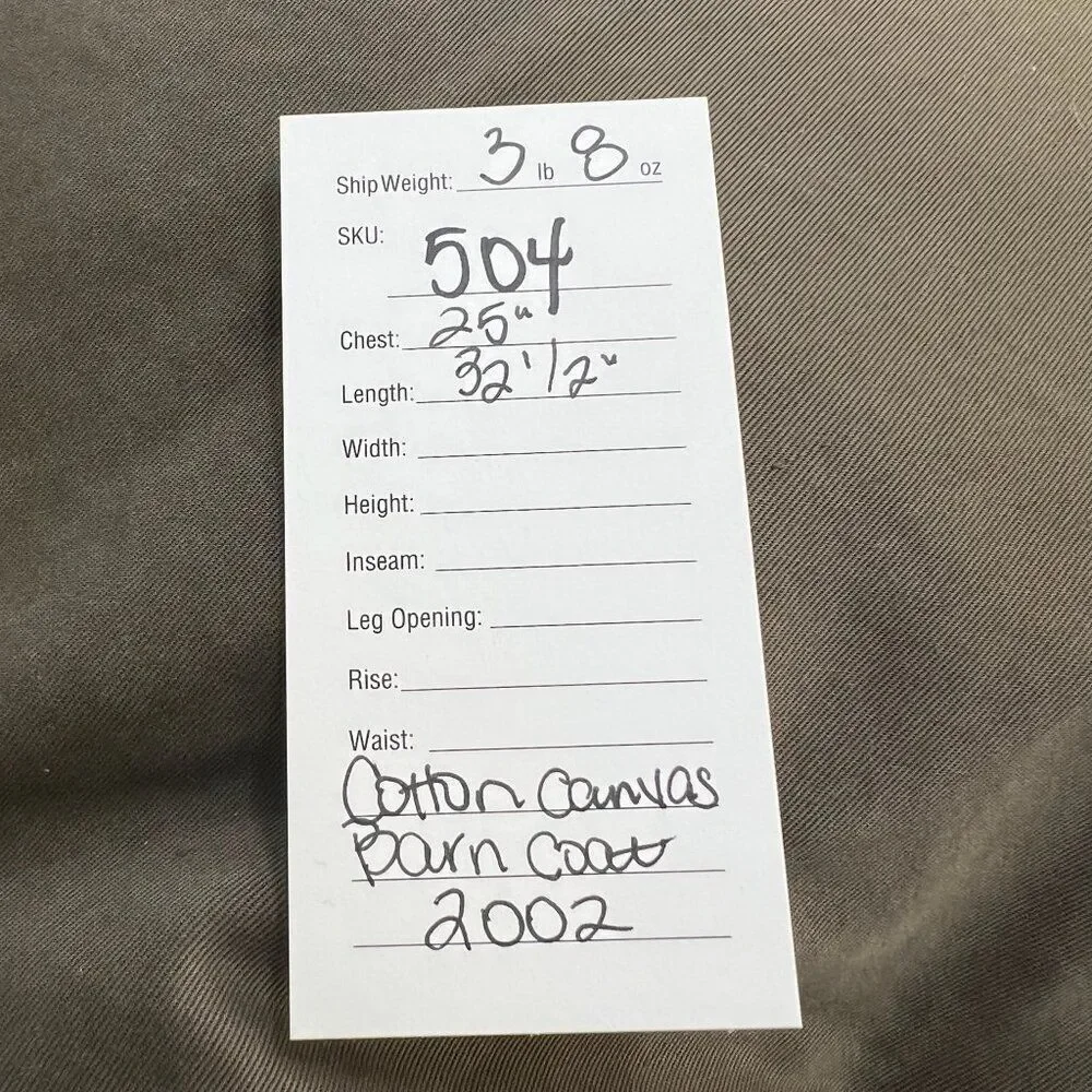 Banana Republic Men's Y2K Cotton Chore Barn Coat Field Jacket Green Size Large